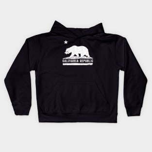 California Bear with Face Mask Kids Hoodie